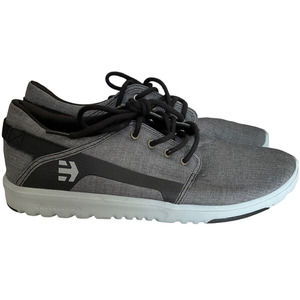 Etnies Men's Scout Gray Black Casual Skateboard Sneakers Shoe - Size 11.5